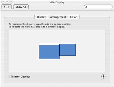 Unselect Mirror Displays