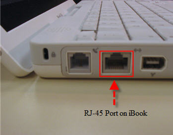 RJ-45 Port on iBook
