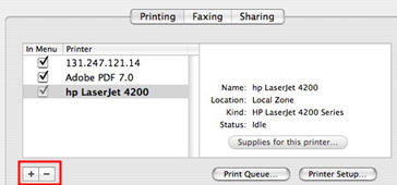 Add Printer button