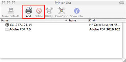 Add button