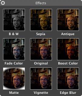 Effects panel