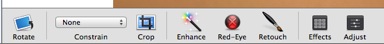 Edit toolbar