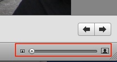 Thumbnail size slider