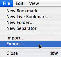 File, Export