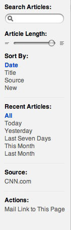 RSS Search Bar