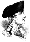 (--) Commanded a regiment n the French army in the Ameican Revolution