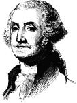 (1732-1799) First president of the United States 1789-1797
