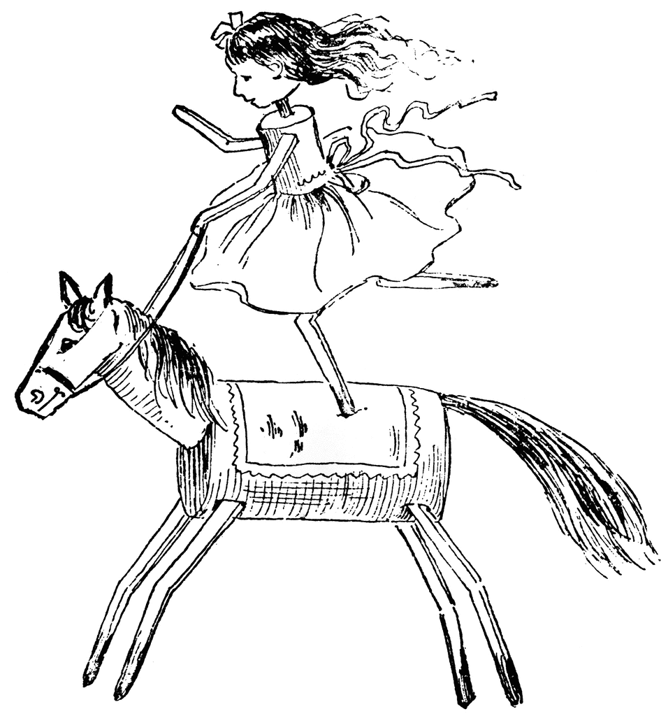 girl and horse. Girl on Horse