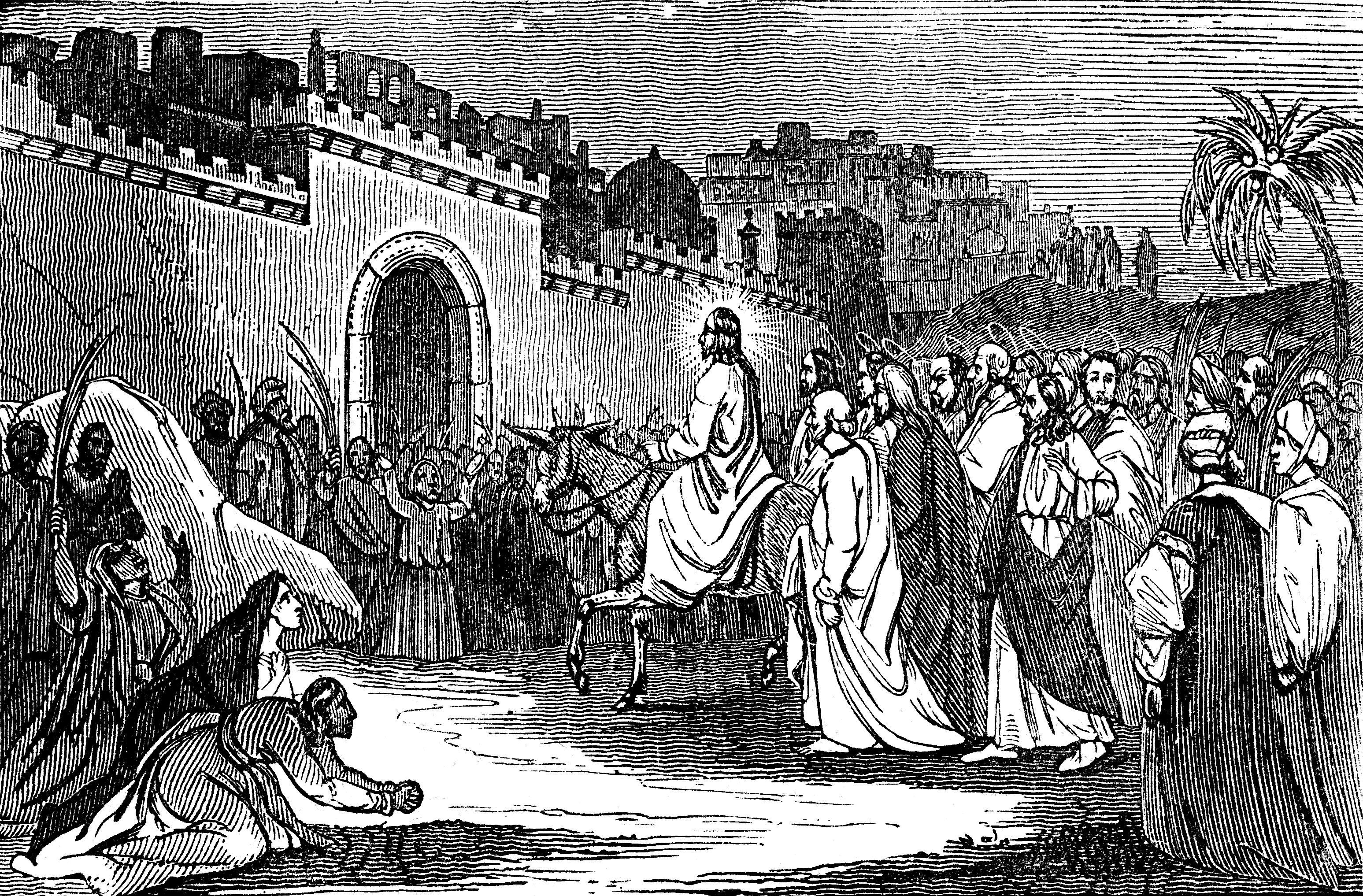 The Triumphal Entry of Jesus into Jerusalem | ClipArt ETC