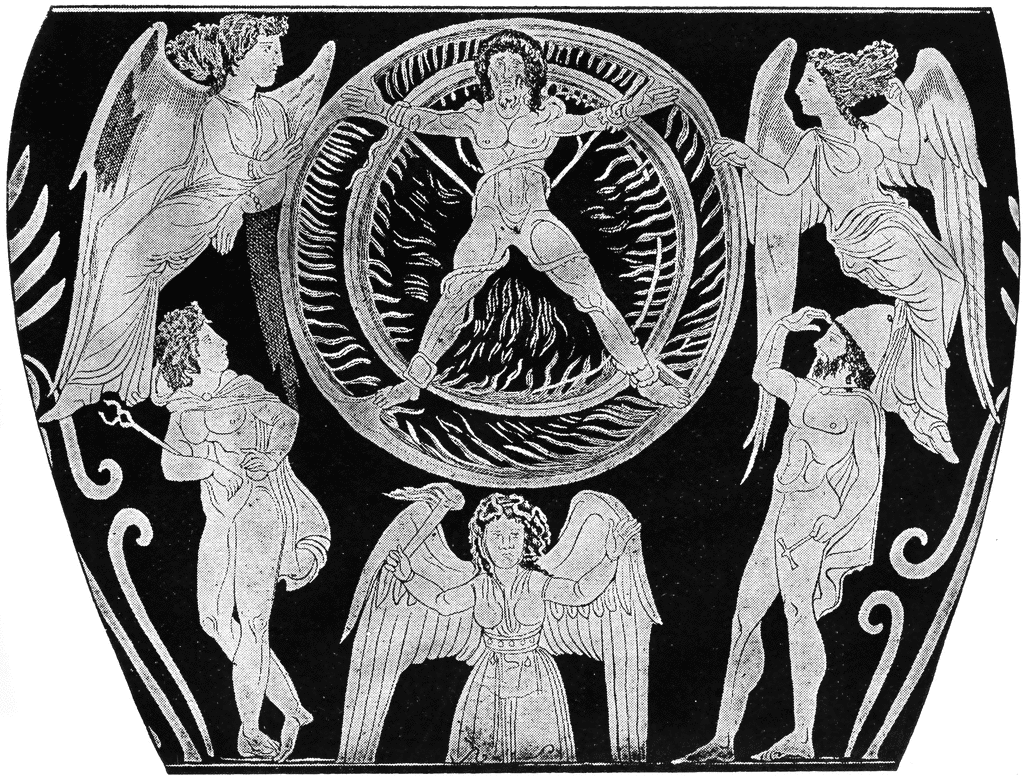 greek punishment on wheel