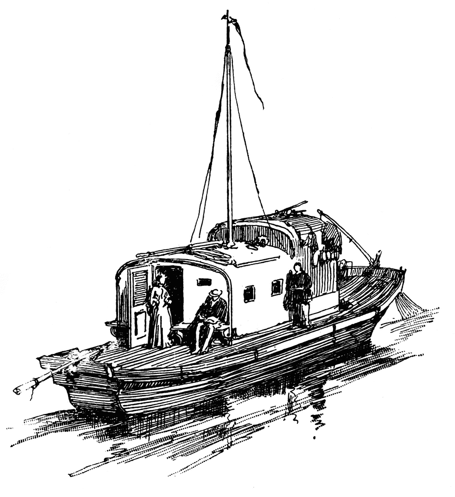 (House-boat Clipart). used drag boats