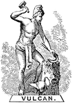 "Heathen Deities: Vulcan"-Willson, 1859.