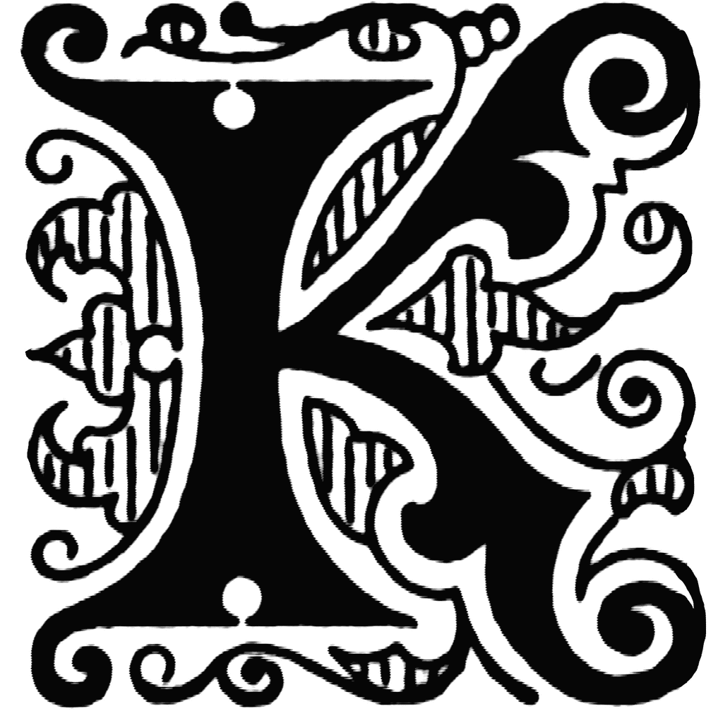 K, Ornate initial