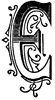 O, Ornate initial