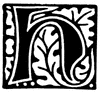 H, Ornate initial