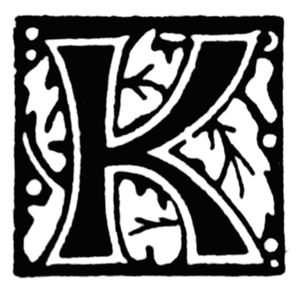 K, Floral initial