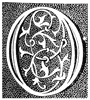 O, Ornate initial