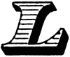 Italic initial, capital L