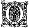 O, Ornate initial