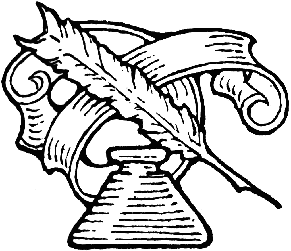 clip art quill and inkwell - photo #19