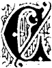 Ornate initial, capital C