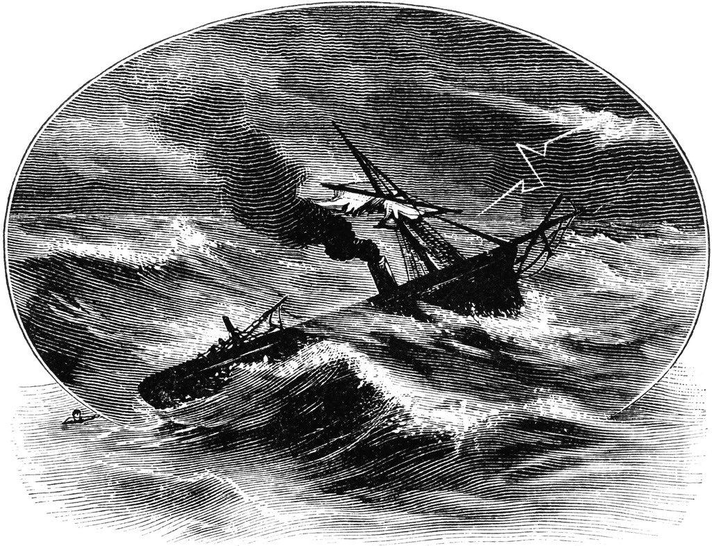 clipart ship in storm - photo #16