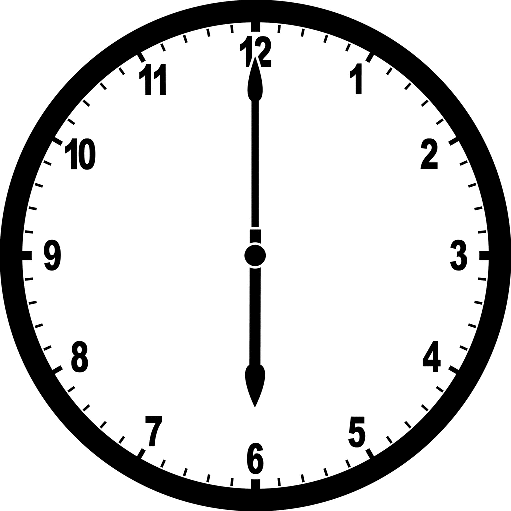 Clock 6 00 ClipArt ETC
