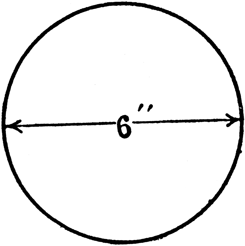 Circle With 6 inch Diameter