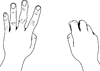 United States Style Counting Hands