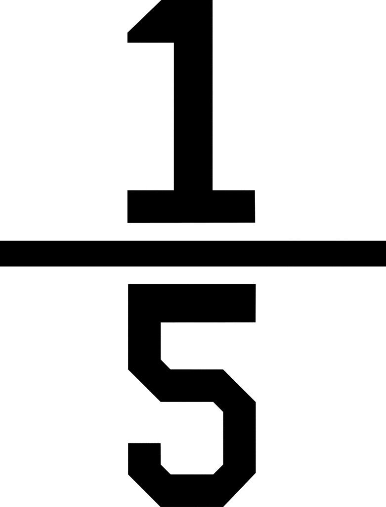 1 1 2 Fraction Symbol