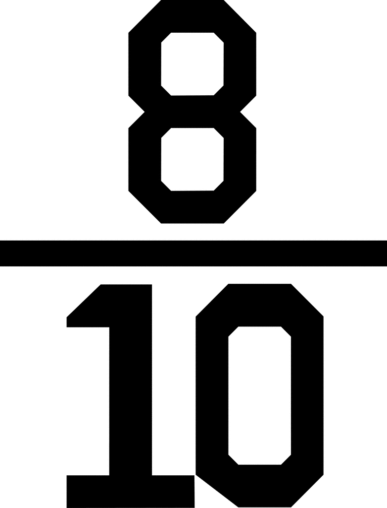 Numerical Fraction 8 10 ClipArt ETC