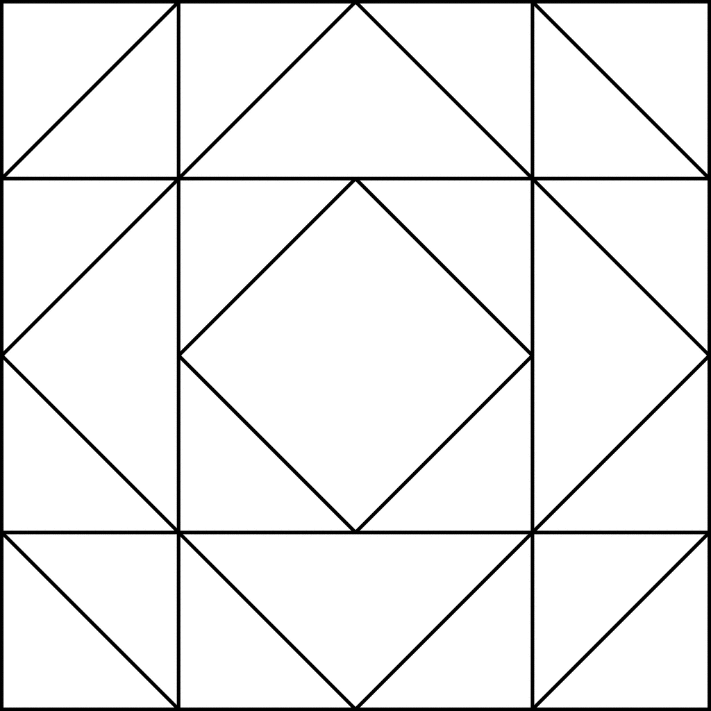 quilt block pattern coloring pages - photo #1