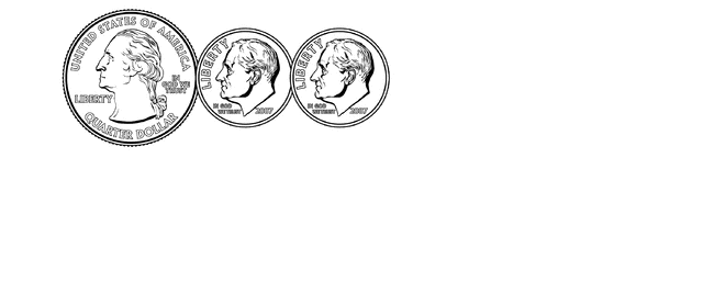 45 Cents ClipArt ETC
