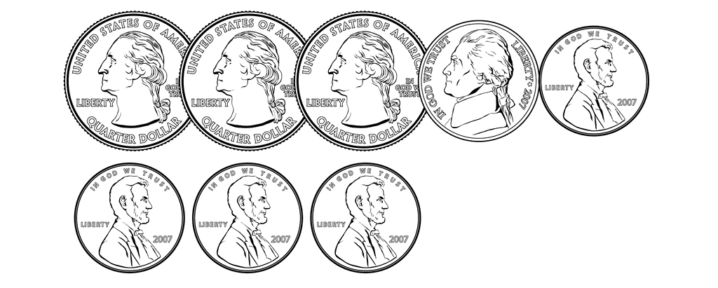 84 Cents ClipArt ETC