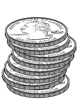 Stacks of Quarters