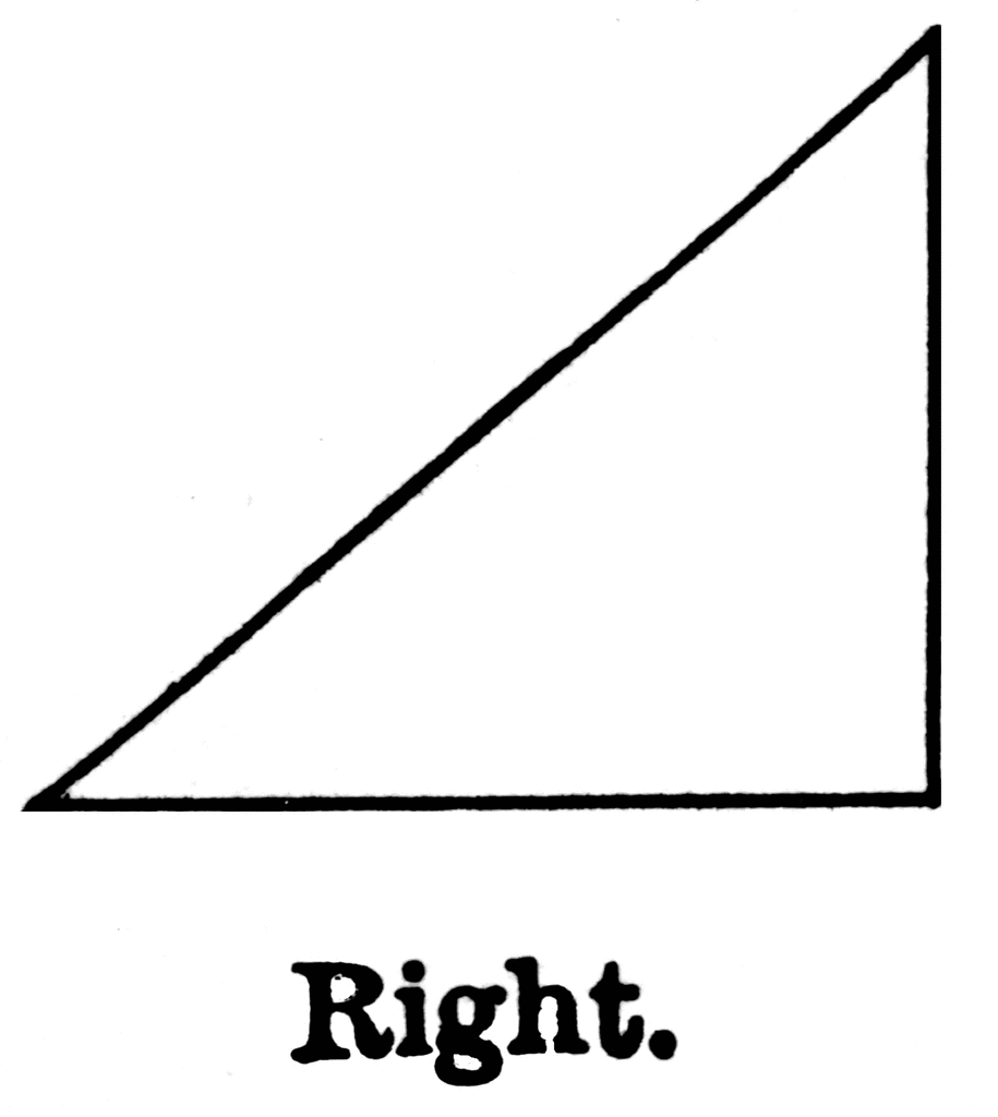 Blank Right Triangle Template Worksheet Printable