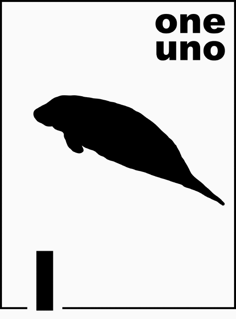 Bilingual Florida Manatee Counting Card 1