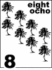 Bilingual Palm Tree Counting Card 8