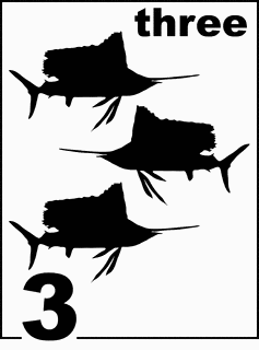 English Sailfish Counting Card 3