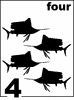 English Sailfish Counting Card 4