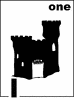 English Sandcastle Counting Card 1