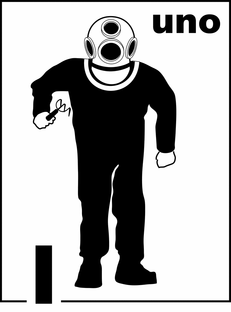 Spanish Sponge Diver Counting Card 1