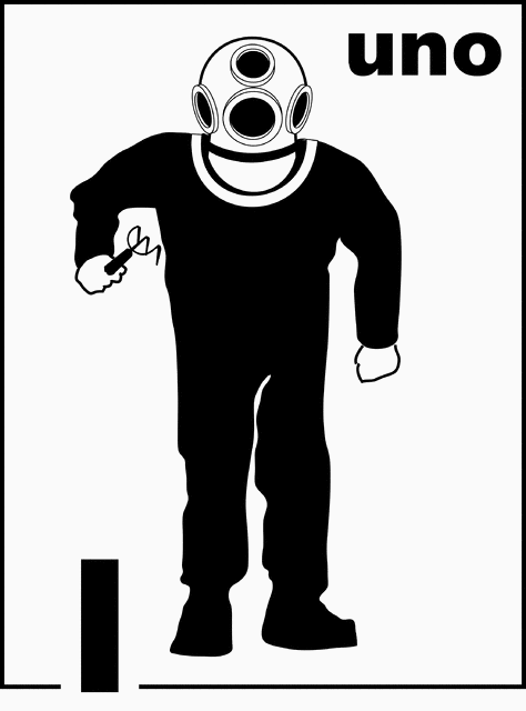 Spanish Sponge Diver Counting Card 1