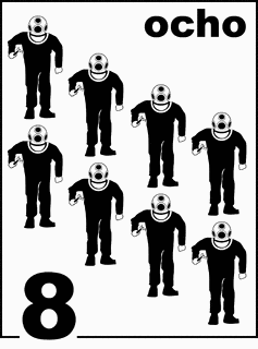 Spanish Sponge Diver Counting Card 8