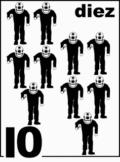 Spanish Sponge Diver Counting Card 10