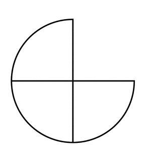 Three Quarters of a Fraction Pie