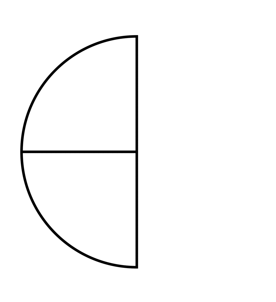 Two Quarters of a Fraction Pie