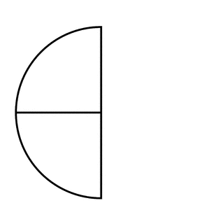 Two Quarters of a Fraction Pie
