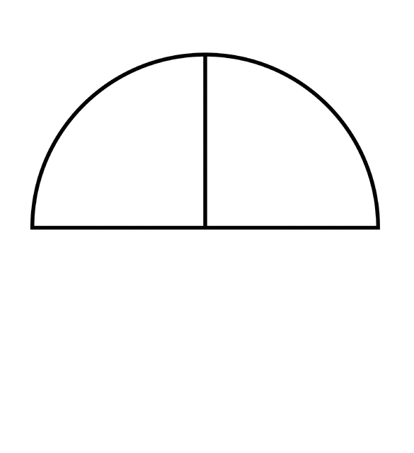 Two Quarters of a Fraction Pie