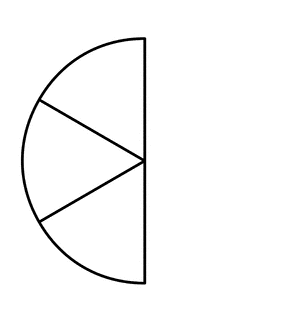 Three Sixths of a Fraction Pie